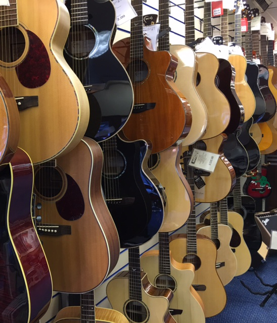 RST Music Ltd stock of acoustic guitars
