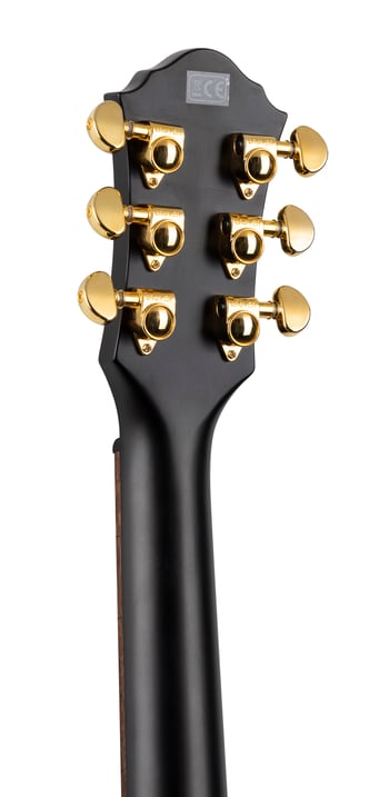 Forte Exotic Java Ebony Mod Shop HEADSTOCK BACK ANGLE