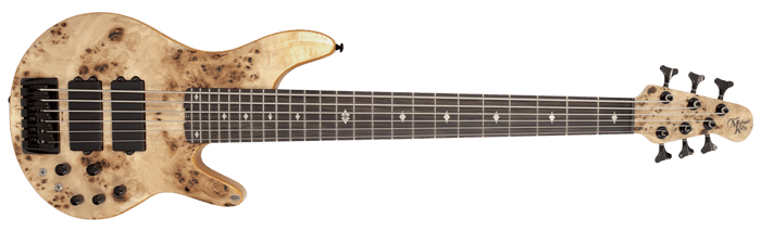 pinnacle 6 nat bass guitar front