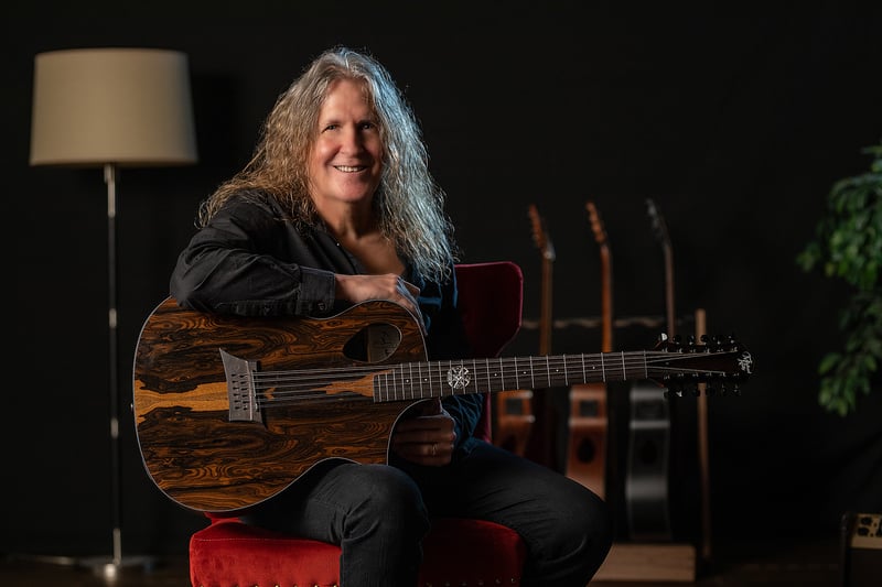 Randy Jackson with Signature Guitar
