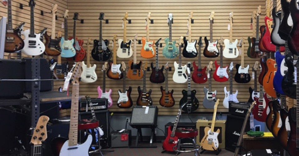 Michael Kelly electric guitars at ReMix Music store in Springdale, AR