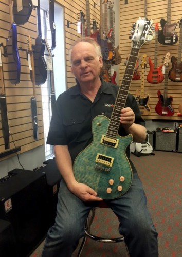 Michael Kelly Patriot Decree electric guitar in Blue Jean Wash at ReMix Music Store in Springdale, AR