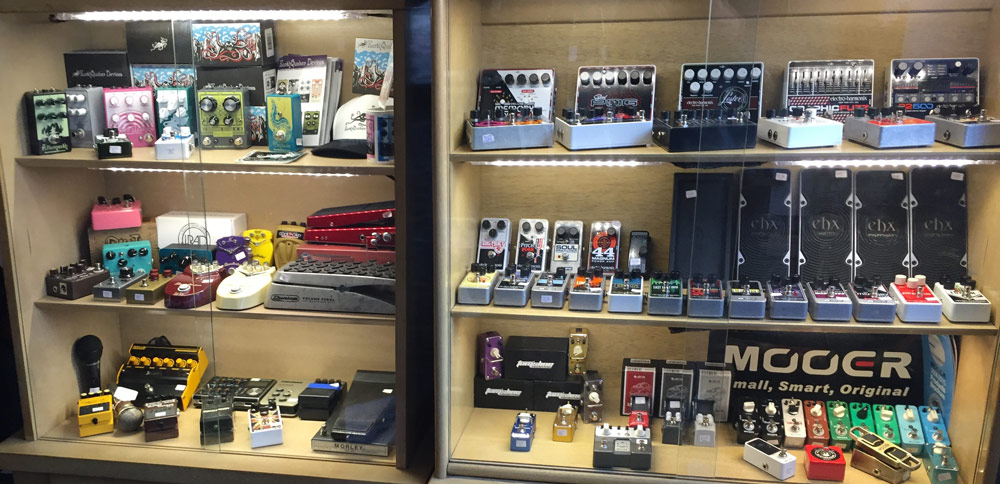 Guitar pedals and accessories at Collar City Guitars