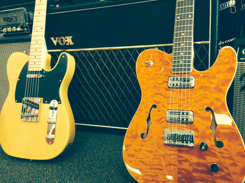 Vintage style Michael Kelly guitars - 1950s and TV Jones 50 electric guitars - available at Draisen Edwards Music Center