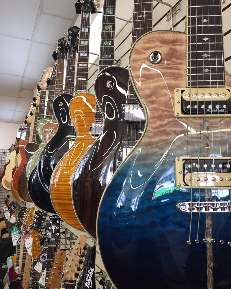 Michael Kelly Patriot electric guitar selection at Pfabe's in Painesville, OH