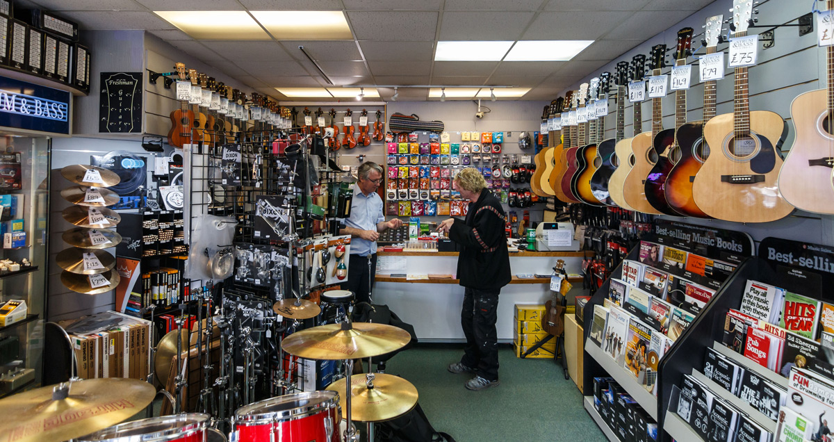 Acoustic guitars and guitar accessories at Strum & Bass in Gillingham, UK
