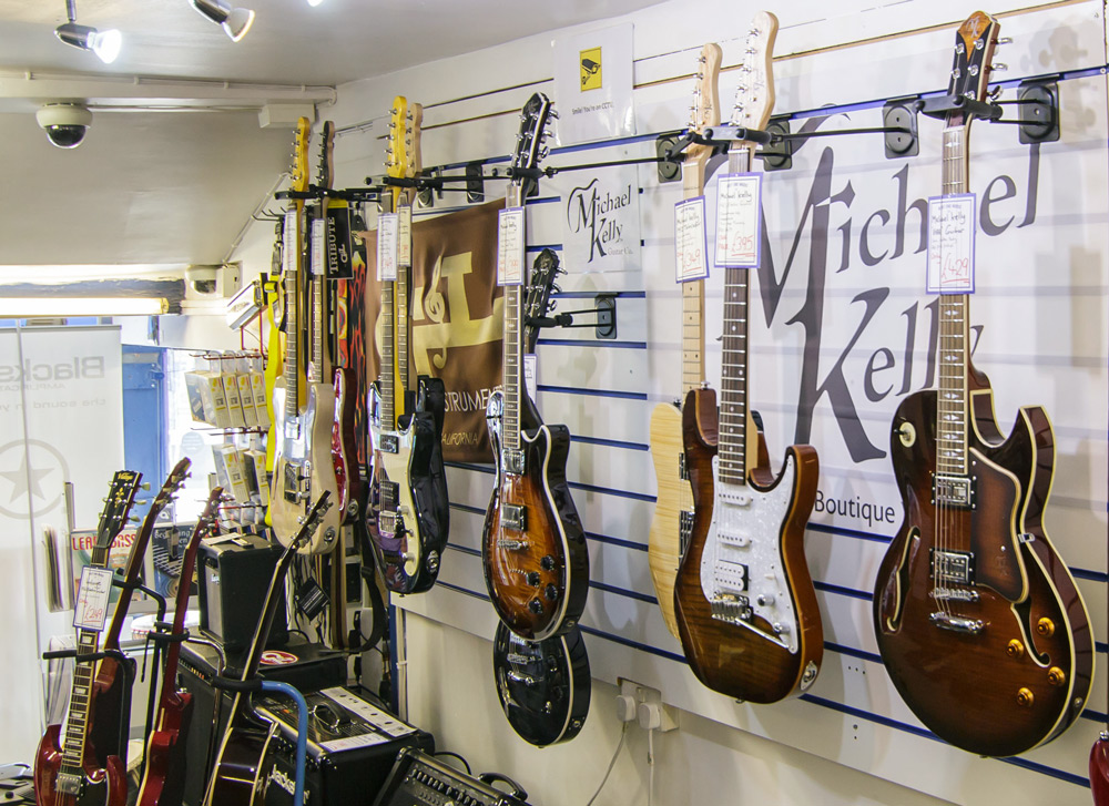 West End Music has a wide selection of electric guitars including strat and tele style models