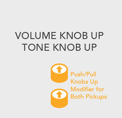 volume knob up tone knob up